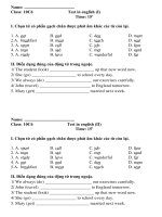 BAI KIEM TRA 15'''' LOP 10 LAN 2 KI 1