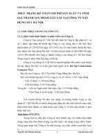 THỰC TRẠNG KẾ TOÁN CHI PHÍ SẢN XUẤT VÀ TÍNH GIÁ THÀNH SẢN PHẨM XÂY LẮP TẠI CÔNG TY XÂY DỰNG SỐ 1 HÀ NỘI.