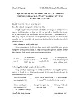 THỰC TRẠNG KẾ TOÁN CHI PHÍ SẢN XUẤT VÀ TÍNH GIÁ THÀNH SẢN PHẨM TẠI CÔNG TY CỔ PHẦN BÊ TÔNG READYMIX VIỆT NAM