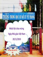 Tiết 49: Bài toán dân số