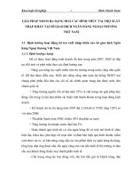 GIẢI PHÁP NHẰM ĐA DẠNG HOÁ CÁC HÌNH THỨC TÀI TRỢ XUẤT NHẬP KHẨU TẠI SỞ GIAO DỊCH NGÂN HÀNG NGOẠI THƯƠNG VIỆT NAM