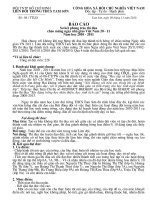 Báo cáo sơ kết 20-11