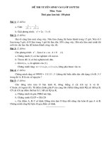 Đề thi tỉnh Bắc Giang