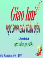 Giao lưu học sinh giỏi toàn diện