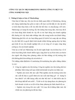 CÔNG TÁC QUẢN TRỊ MARKETING TRONG CÔNG TY DỆT VẢI CÔNG NGHIỆP HÀ NỘI