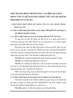 Một số giải pháp nhằm nâng cao hiệu quả huy động vốn và kế toán huy động vốn tại chi nhanhs ngân hàng Nông nghiệp và phát triển nông thôn Láng Hạ