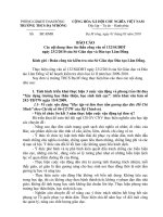 Báo cáo tình hình thực hiện 3 cuộc vận động