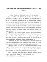 Thực trạng hoạt động kinh doanh thẻ tại NHĐT