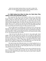 MỘT SỐ GIẢI PHÁP NHẰM NÂNG CAO CHẤT LƯỢNG TÍN DỤNG TẠI CHI NHÁNH NGÂN HÀNG NÔNG NGHIỆP