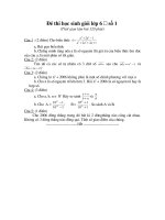 Đề-Đáp án HSG lớp 6. Y1