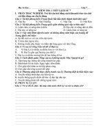 Kiểm tra Lịc sử - Tuần 11