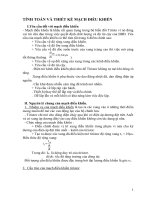 TÍNH TOÁN VÀ THIẾT KẾ MẠCH ĐIỀU KHIỂN