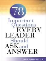 78 Important questions every Leader asks and answers