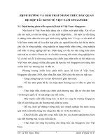 ĐỊNH HƯỚNG VÀ GIẢI PHÁP NHẰM THÚC ĐẨY QUAN HỆ HỢP TÁC KINH TẾ VIỆT NAM SINGAPORE