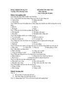 Đề kt hk1 Sinh6 (2010-2011)t.khảo