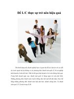 Để L/C thực sự trở nên hiệu quả