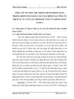 THỰC TẾ TỔ CHỨC HỆ THỐNG HỒ SƠ KIỂM TOÁN TRONG KIỂM TOÁN BÁO CÁO TÀI CHÍNH TẠI CÔNG TY DỊCH VỤ TƯ VẤN TÀI CHÍNH KẾ TOÁN VÀ KIỂM TOÁN