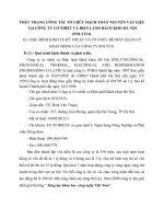 THỰC TRẠNG CÔNG TÁC TỔ CHỨC HẠCH TOÁN NGUYÊN VẬT LIỆU TẠI CÔNG TY CƠ NHIỆT VÀ ĐIỆN LẠNH BÁCH KHO HÀ NỘI