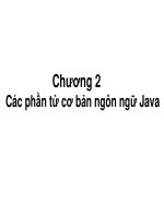 Các phần tử cơ bản ngôn ngữ Java