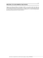 PHƯƠNG ÁN GIẢI PHÓNG MẶT BẰNG