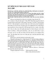 Diễn văn chào mừng 20 -11