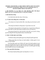 MỞ RỘNG THỊ TRƯỜNG LÀ MỘT TRONG NHỮNG NHÂN TỐ CƠ BẢN NHẰM ĐẨY MẠNH PHÁT TRIỂN SẢN XUẤT KINH DOANH CỦA DOANH NGHIỆP TRONG NỀN KINH TẾ