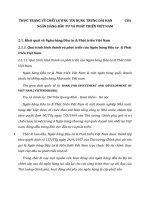 THỰC TRẠNG VỀ CHẤT LƯỢNG TÍN DỤNG TRUNG DÀI HẠN                CỦA NGÂN HÀNG ĐẦU TƯ VÀ PHÁT TRIỂN VIỆT NAM