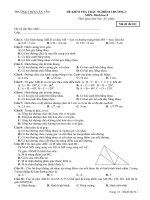 De trac nghiem Hinh hoc 8 100% moi nhat