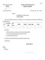 Biểu mẫu về việc đăng ký đề tài KHCN