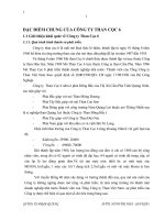 ĐẶC ĐIỂM CHUNG CỦA CÔNG TY THAN CỌC 6