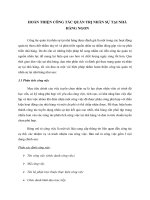 HOÀN THIỆN CÔNG TÁC QUẢN TRỊ NHÂN SỰ TẠI NHÀ HÀNG NGON