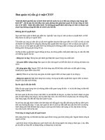 Ban quản trị cần gì ở một CEO?