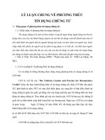 LÝ LUẬN CHUNG VỀ PHƯƠNG THỨC