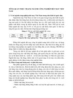 TỔNG QUAN THỰC TRẠNG NGÀNH CÔNG NGHIỆP DỆT MAY VIỆT NAM