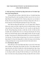 THỰC TRẠNG RỦI RO TÍN DỤNG TẠI CHI NHÁNH NGÂN HÀNG CÔNG THƯƠNG ĐỐNG ĐA