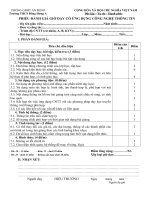 Phiếu dự giờ tiết dạy có ứng dụng công nghệ thông tin