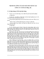 NỘI DUNG CÔNG TÁC KẾ TOÁN BÁN HÀNG TẠI  CÔNG TY CP ĐT KT Hồng  Hà