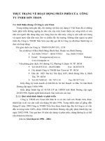 THỰC TRẠNG VỀ HOẠT ĐỘNG PHÂN PHỐI CỦA  CÔNG  TY TNHH SƠN TISON