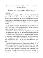 TÌNH HÌNH THU NHẬP  CHI PHÍ VÀ KẾT QUẢ KINH DOANH CỦA TECHCOMBANK