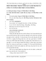 PHÂN TÍCH THỰC TRẠNG NĂNG LỰC CẠNH TRANH CỦA CÔNG TY CỔ PHẦN ĐIỆN ĐIỆN CƠ HẢI PHÒNG