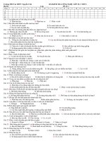 ĐỀ Công nghệ 10