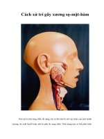 Cách xử trí gãy xương sọ-mặt-hàm