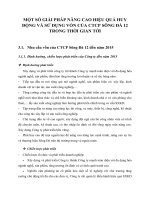 MỘT SỐ GIẢI PHÁP NÂNG CAO HIỆU QUẢ HUY ĐỘNG VÀ SỬ DỤNG VỐN CỦA CTCP SÔNG ĐÀ 12 TRONG THỜI GIAN TỚI