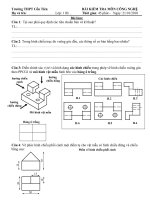 đề 1 Tiết CN 11 số 01