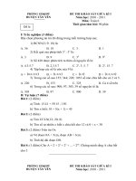 Toan 6 -KS giua ki 1(2de)2010-2011