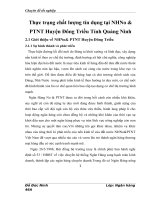 Thực trạng chất lượng tín dụng tại NHNo