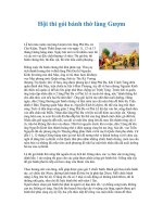 Hội thi gói bánh thờ làng Gượm