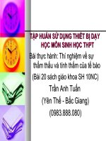 bai 20 Thi nghiem tinh tham cua te bao