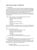 CHUẨN BỊ TÀI LIỆU VỀ THIẾT KẾ