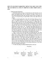 MỘT SỐ GIẢI PHÁP MARKETING NHẰM TĂNG KHẢ NĂNG TIÊU THỤ SẢN PHẨM CỦA CÔNG TY THIẾT BỊ VÀ PHÁT TRIỂN CHẤT LƯỢNG